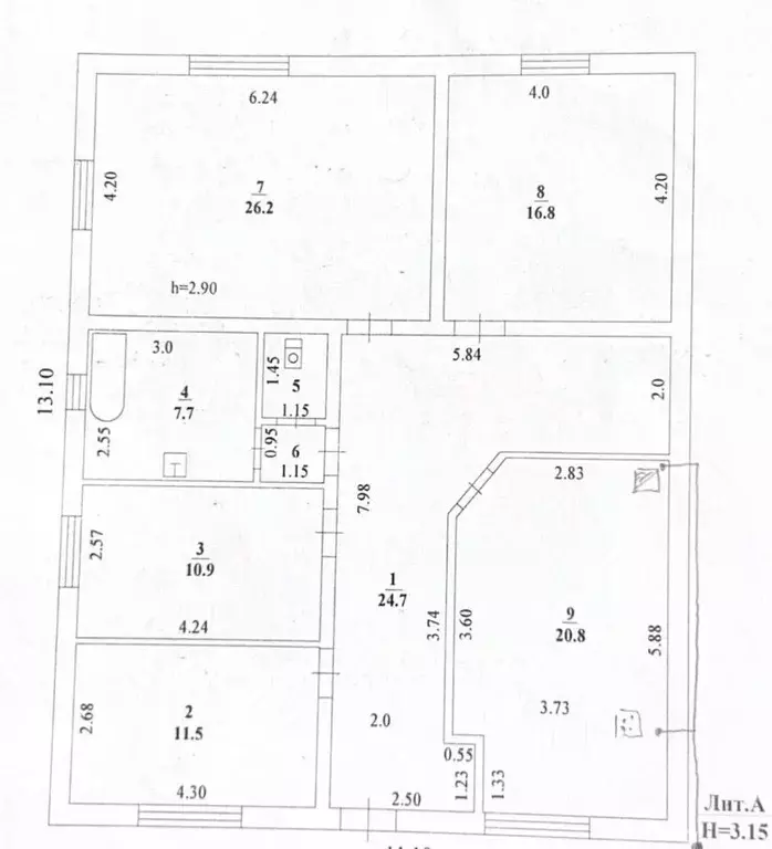 Дом в Липецкая область, Задонск ул. Мелихова, 30 (129 м) - Фото 2
