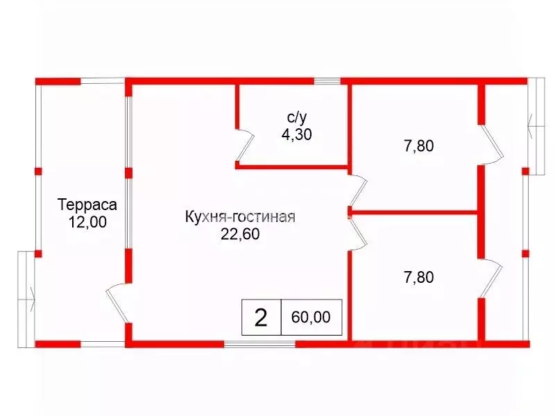 Дом в Ленинградская область, Гатчинский муниципальный округ, д. ... - Фото 2