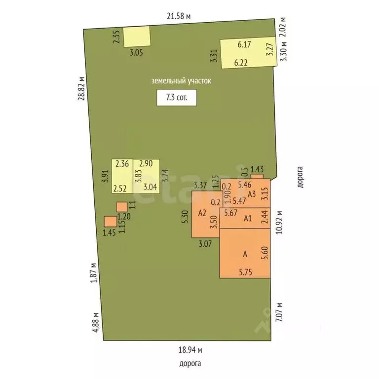Дом в Тамбовская область, Тамбов 2-й Лермонтовский пер., 2 (66 м) - Фото 2