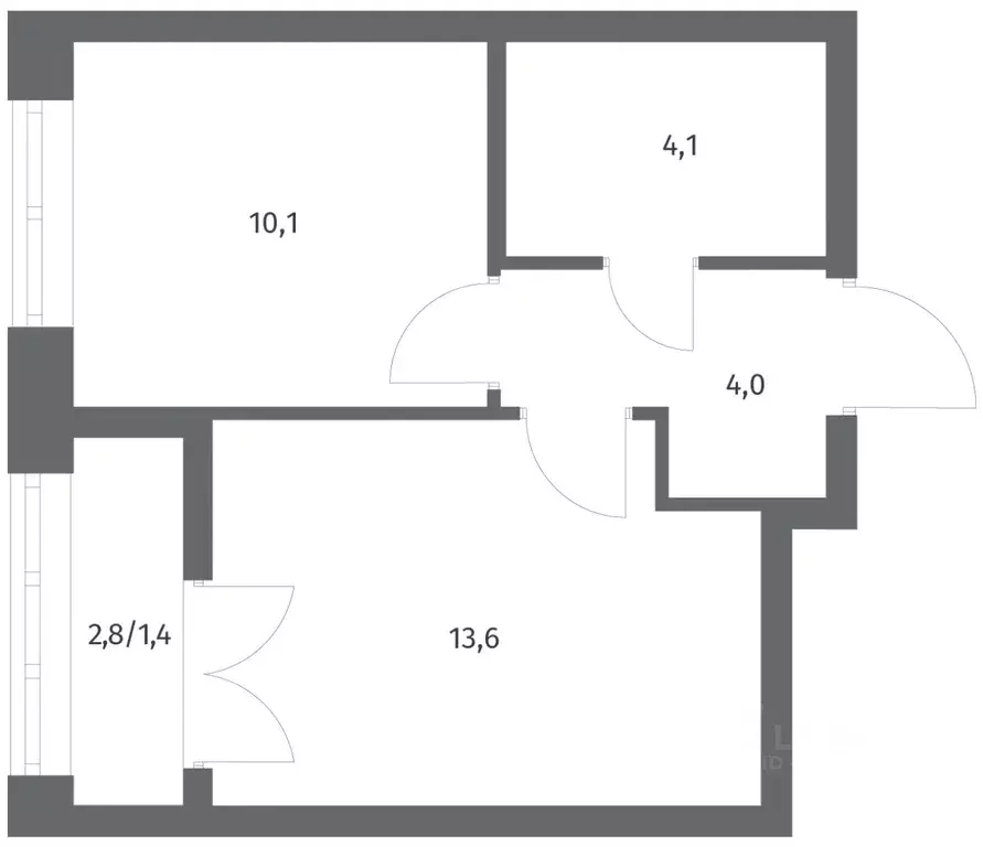 1-к кв. Ленинградская область, Ломоносовский район, Аннинское ... - Фото 1
