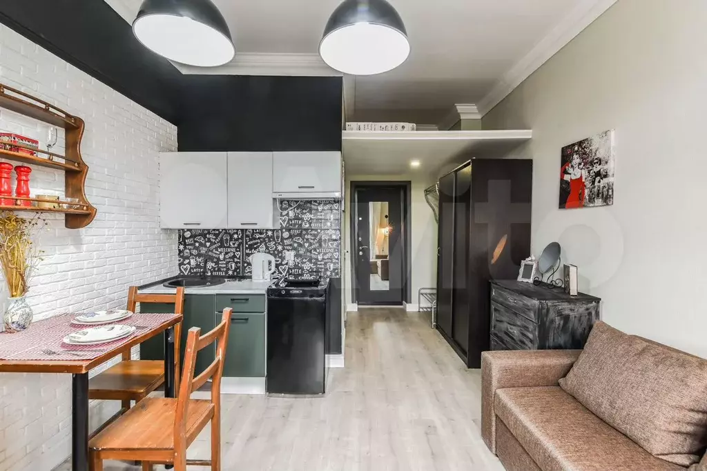 Апартаменты-студия, 18 м, 4/6 эт. - Фото 0