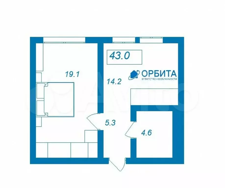 1-к. квартира, 36,2 м, 18/18 эт. - Фото 0