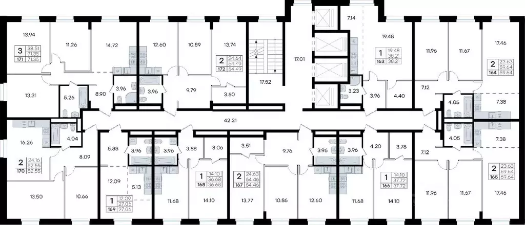 2-к кв. Приморский край, Владивосток ул. Тухачевского, 80 (54.49 м) - Фото 1
