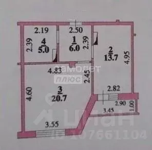 1-к кв. Липецкая область, Липецк ул. А.Г. Стаханова, 77к1 (48.6 м) - Фото 2