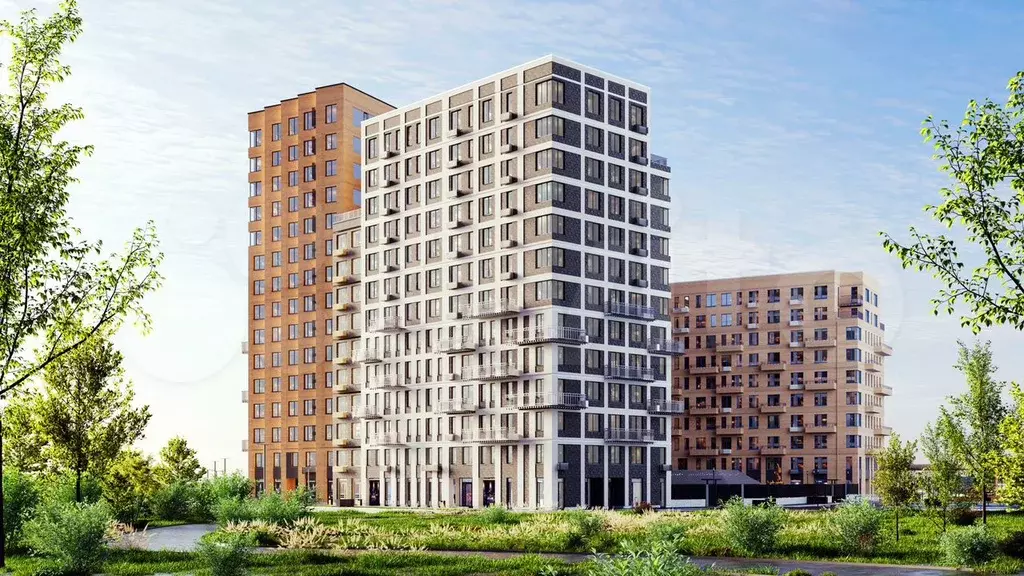 Квартира-студия, 32,3 м, 7/15 эт. - Фото 1