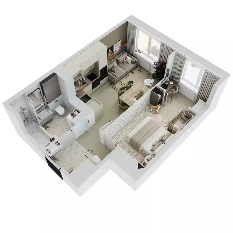 1-к кв. Пермский край, Пермь Парковый просп., 24 (41.8 м) - Фото 2