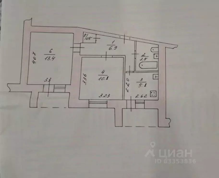 2-к кв. Татарстан, Альметьевск ул. 8 Марта, 2А (40.9 м) - Фото 2