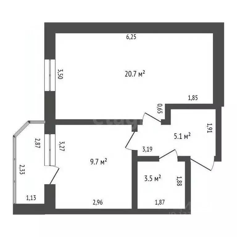 1-к кв. Амурская область, Благовещенский район, с. Чигири ул. ... - Фото 1