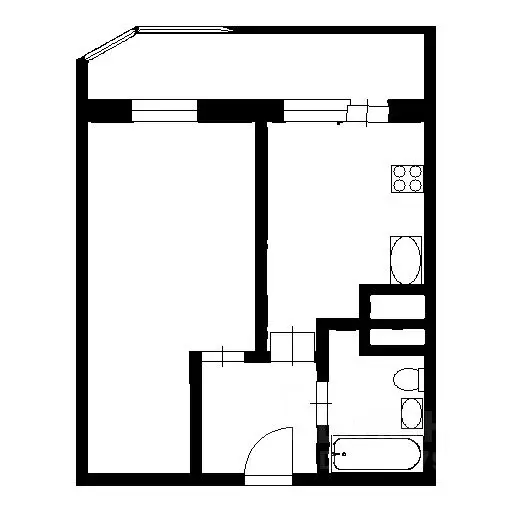 1-к кв. санкт-петербург туристская ул, 28к1 (36.0 м) - Фото 1