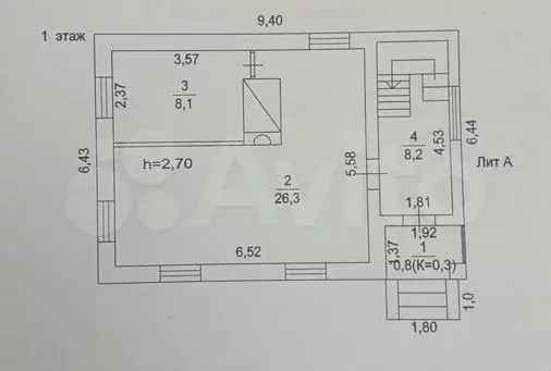 Дом 34,4 м на участке 8 сот. - Фото 0