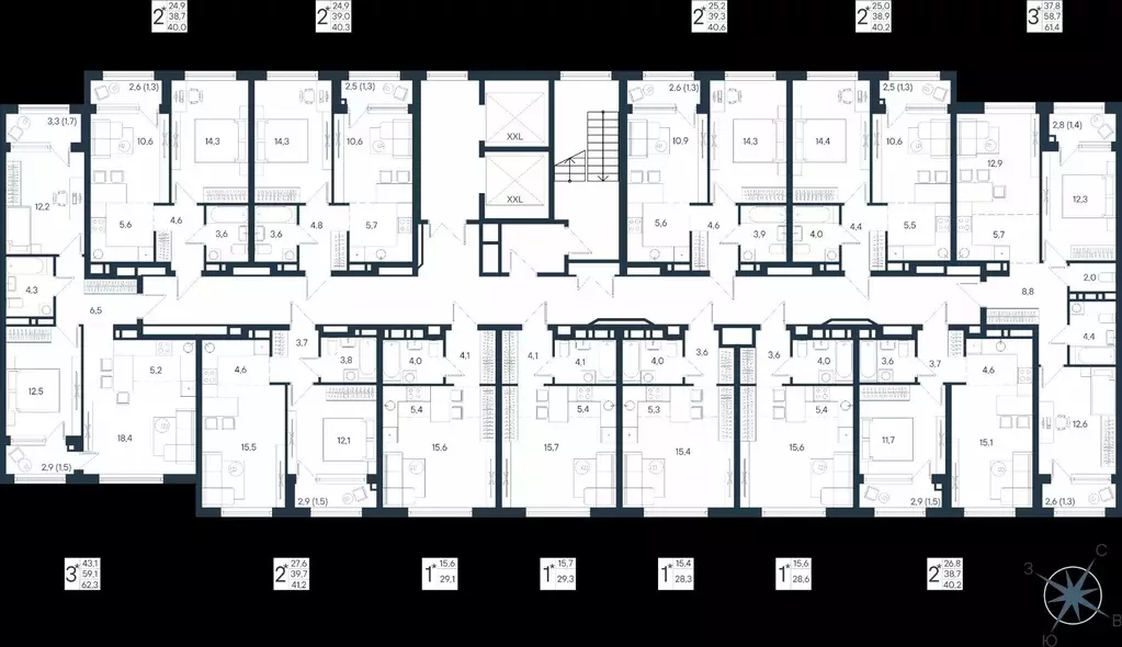 Студия Пермский край, Пермь ул. Космонавта Беляева, 17 (40.3 м) - Фото 2