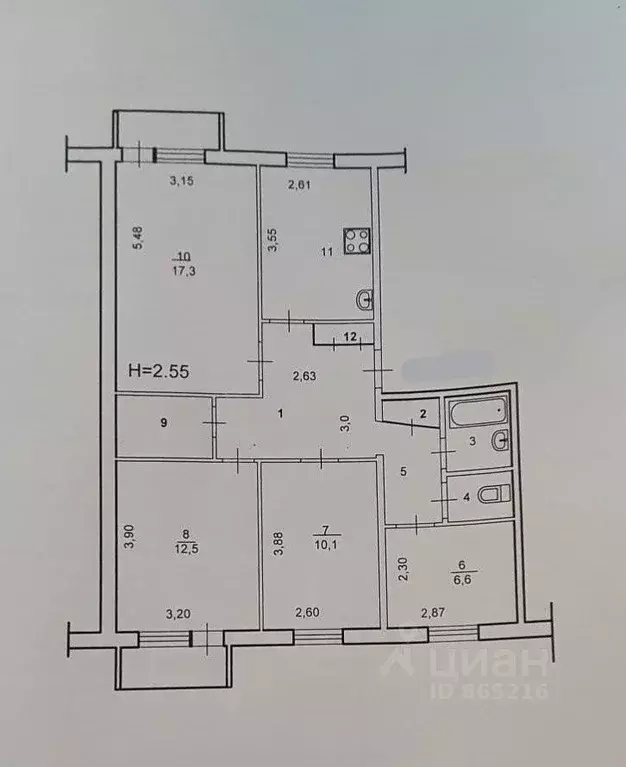 4-к кв. Волгоградская область, Волжский ул. Волжской Военной Флотилии, ... - Фото 2