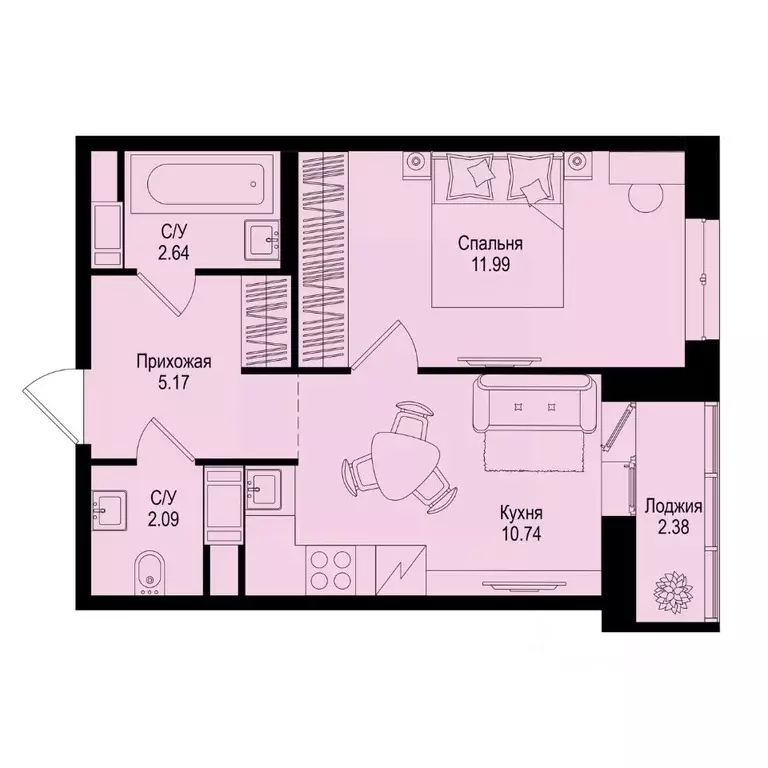 1-к кв. Ленинградская область, Всеволожский район, Заневское городское ... - Фото 1