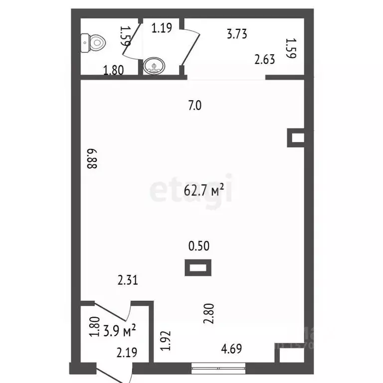 Офис в Санкт-Петербург пос. Парголово, ул. Тихоокеанская, 1к2 (71 м) - Фото 2