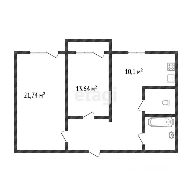 2-к кв. Костромская область, Кострома Советская ул., 113 (65.0 м) - Фото 2