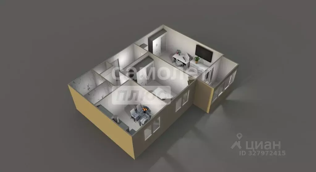 2-к кв. Москва Русаковская ул., 3С1 (48.7 м) - Фото 1