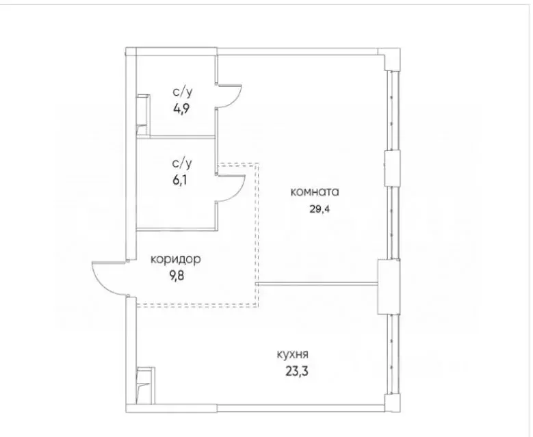 3-к кв. Москва ул. Нижние Мневники, 16к6 (71.5 м) - Фото 2