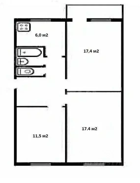 3-к кв. Татарстан, Казань Октябрьская ул., 3а (61.5 м) - Фото 2