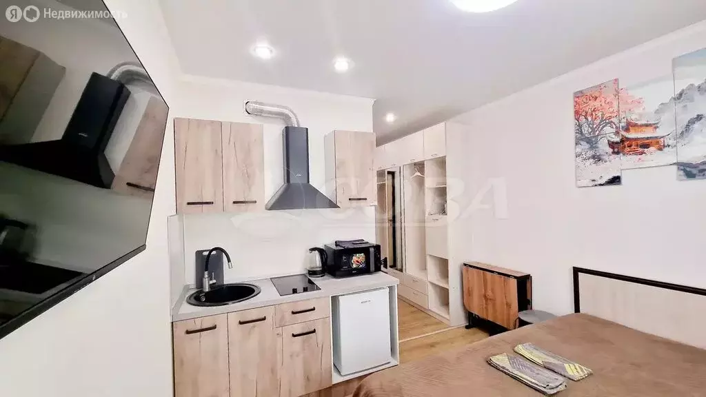 Квартира-студия: Тюмень, улица Новосёлов, 115 (18 м) - Фото 2