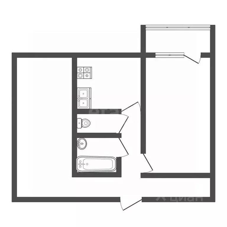 2-к кв. Владимирская область, Ковров Восточная ул., 52/3 (47.9 м) - Фото 2