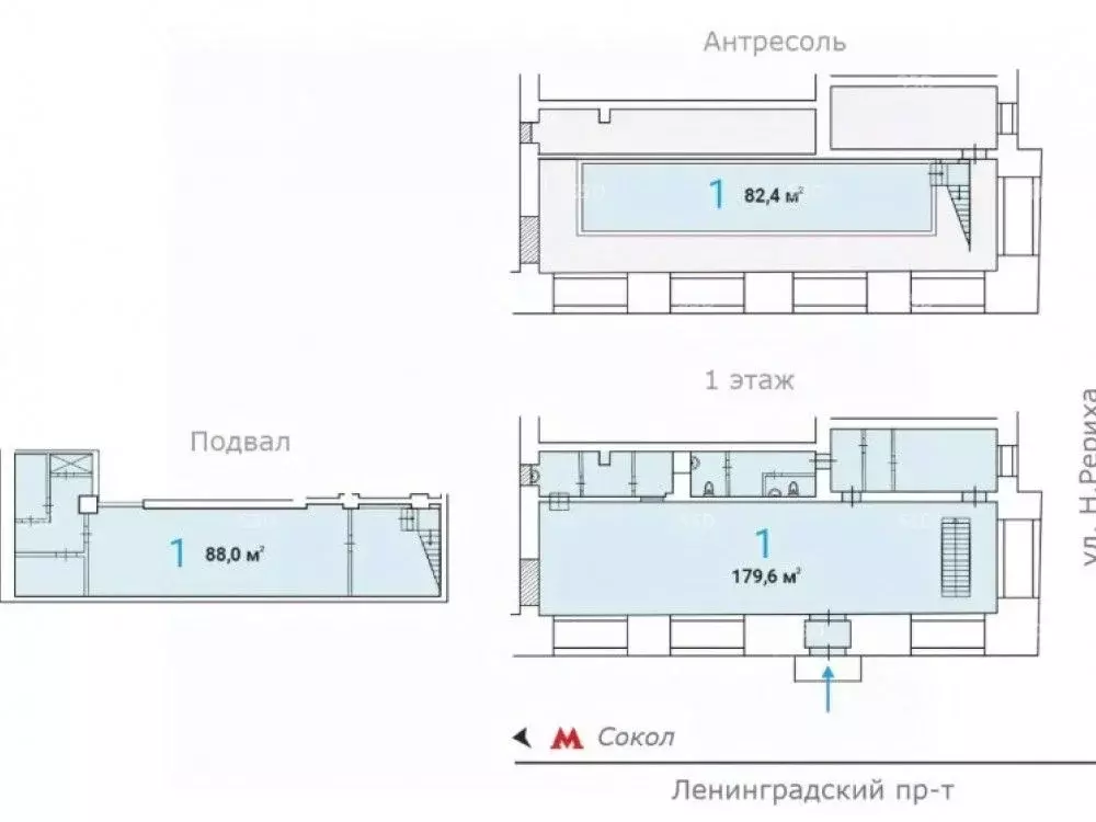 Помещение свободного назначения в Москва Ленинградский просп., 77К4 ... - Фото 2