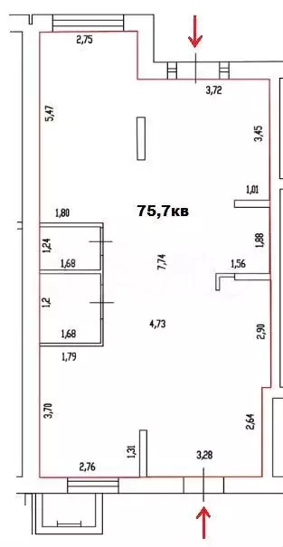 Свободного назначения, ул. Петра Ершова 10, 75.7 м - Фото 0