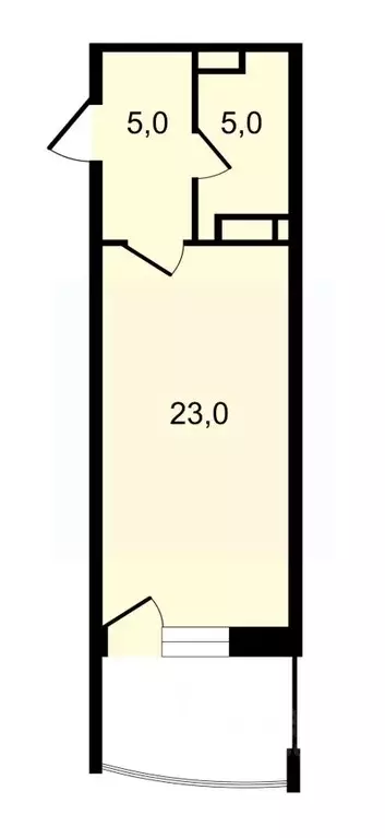 Студия Владимирская область, Владимир ул. Лакина, 2Б (32.9 м) - Фото 0