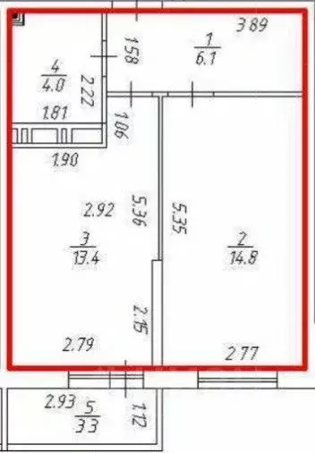 1-к кв. Краснодарский край, Краснодар ул. Имени Снесарева, 17/1к2 ... - Фото 2
