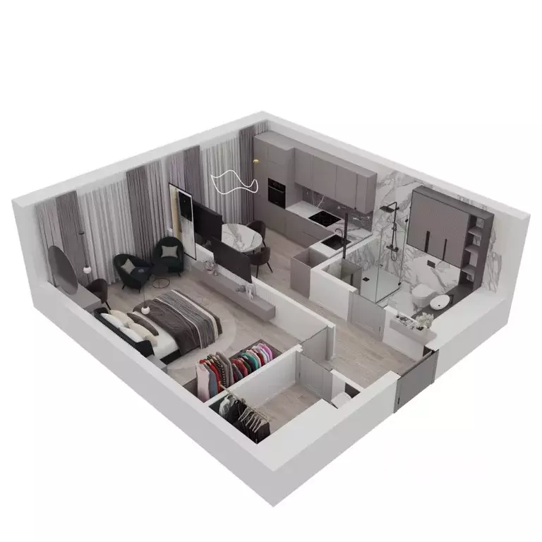 1-к кв. Хабаровский край, Хабаровск ул. Шеронова, 12 (42.1 м) - Фото 2