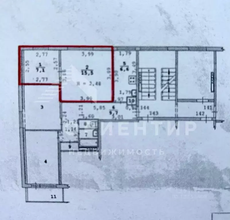 Комната Свердловская область, Екатеринбург ул. Молодежи, 80 (22.6 м) - Фото 1