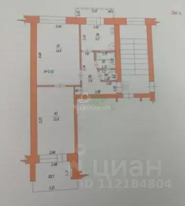 2-к кв. Краснодарский край, Ейск Коммунистическая ул., 47/1 (43.3 м) - Фото 2