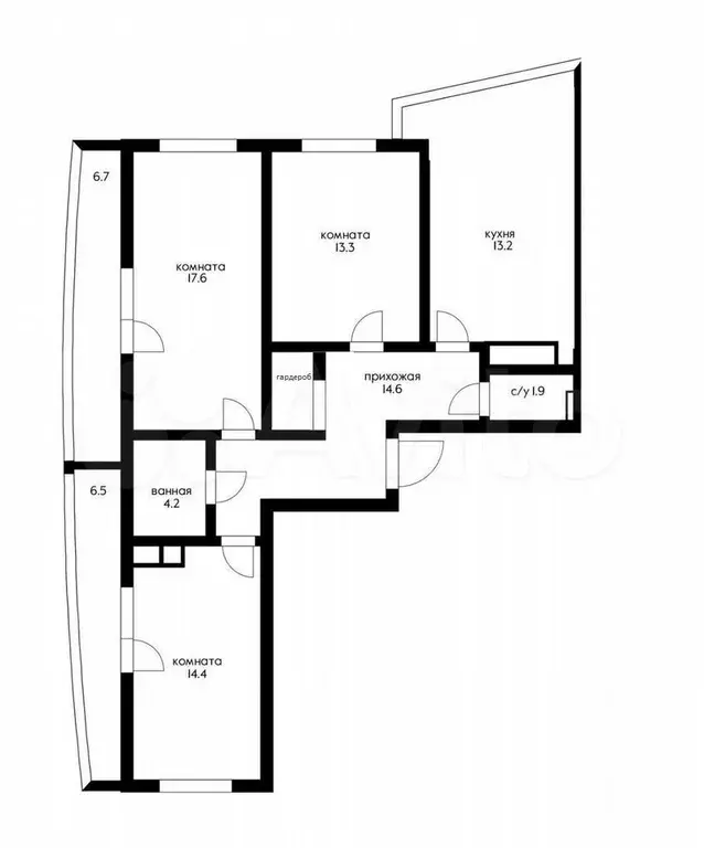 3-к. квартира, 90 м, 20/24 эт. - Фото 0