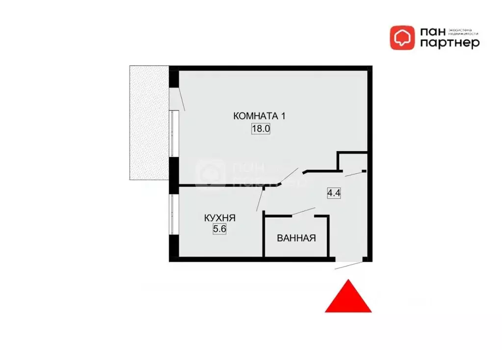 1-к кв. Санкт-Петербург ул. Пограничника Гарькавого, 3К1 (32.2 м) - Фото 0