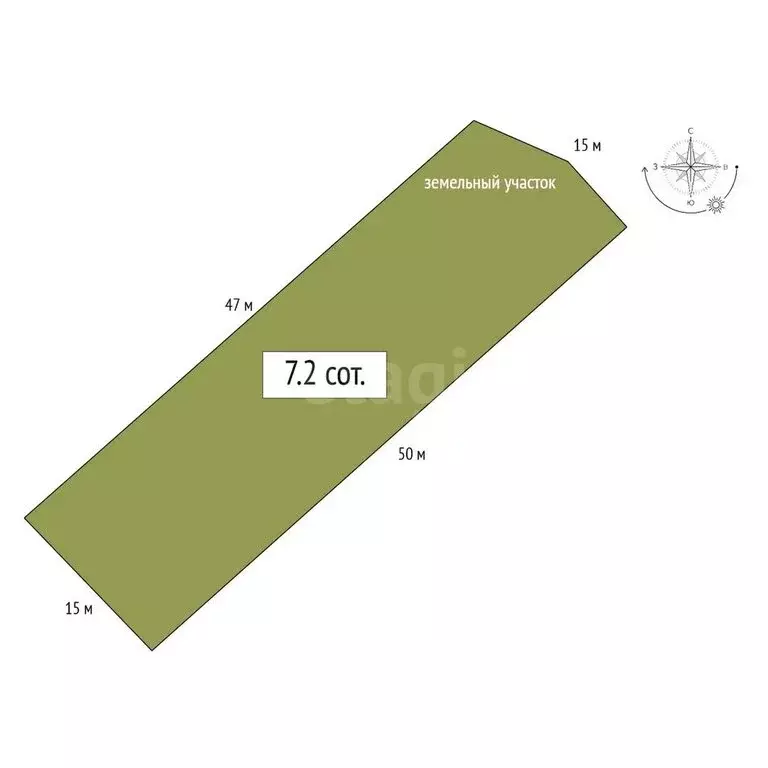 Участок в Бердск, СНТ Лесное (7.2 м) - Фото 1