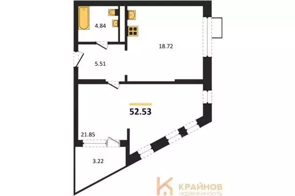 1-к кв. Воронежская область, Воронеж наб. Чуева, 7 (52.53 м) - Фото 0