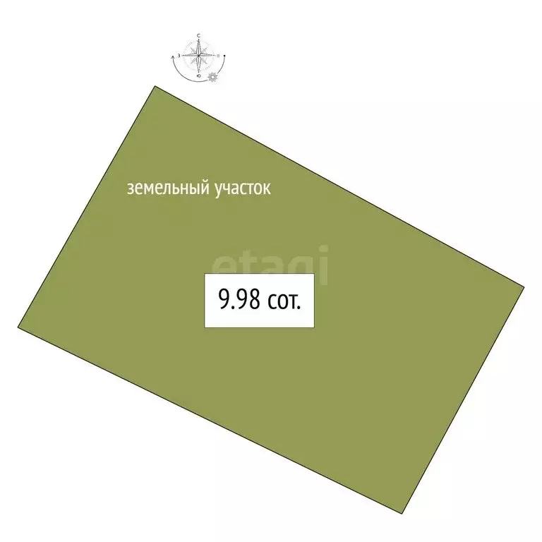 Участок в Колыванский район, СНТ Большая Семья (9.98 м) - Фото 1