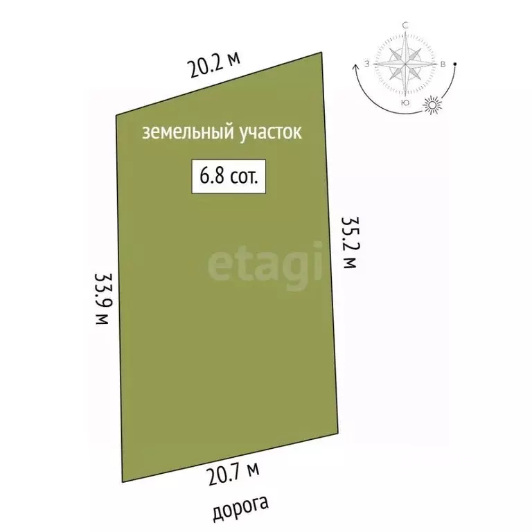 Участок в Марий Эл, Йошкар-Ола 1-е Сидорово СНТ, 19-й кв-л, 19/9 (6.9 ... - Фото 2