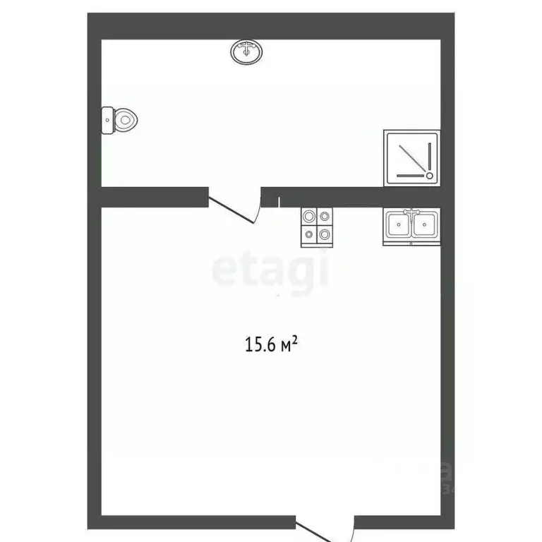 Студия Тюменская область, Тюмень Олимпийская ул., 22 (15.6 м) - Фото 1