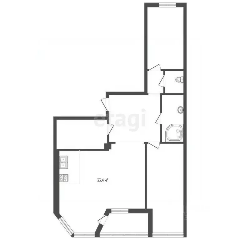 3-к кв. Краснодарский край, Анапа Владимирская ул., 120 (100.0 м) - Фото 2