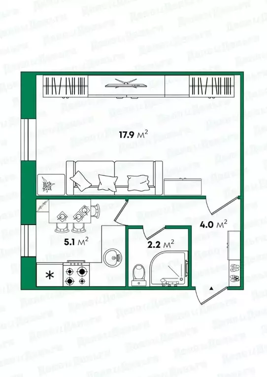 1-к кв. Кировская область, Киров ул. Правды, 5 (29.2 м) - Фото 2