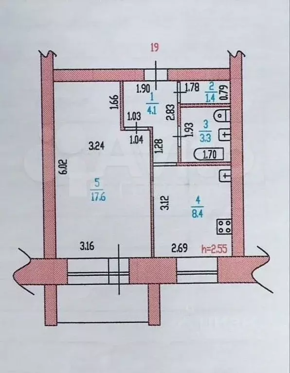 1-к кв. Алтайский край, Барнаул ул. Шумакова, 40 (34.0 м) - Фото 1
