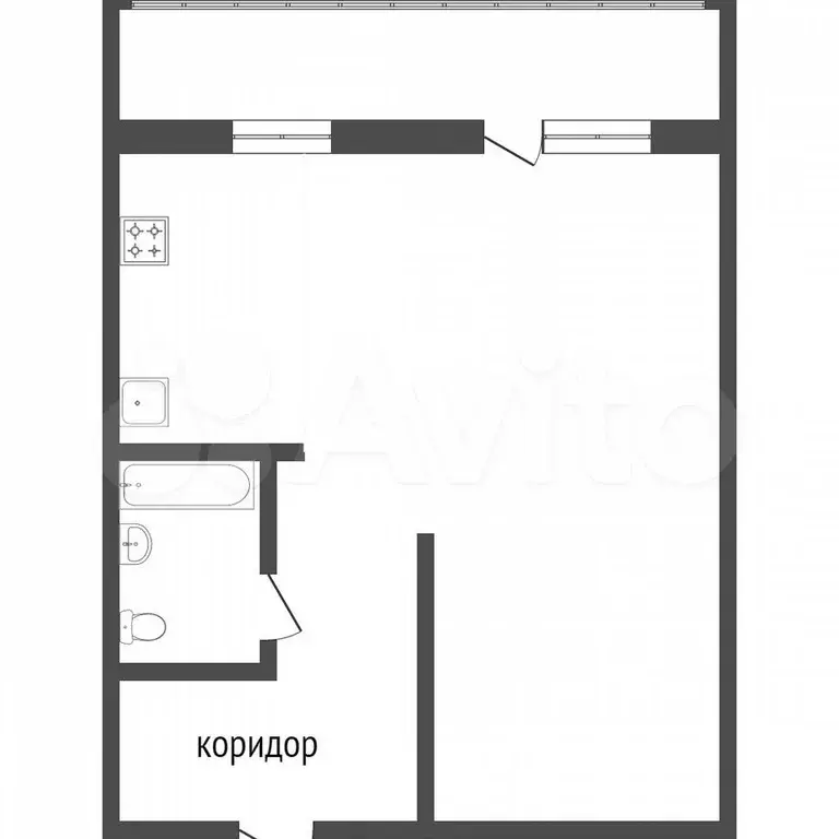 Квартира-студия, 32,3 м, 3/16 эт. - Фото 0