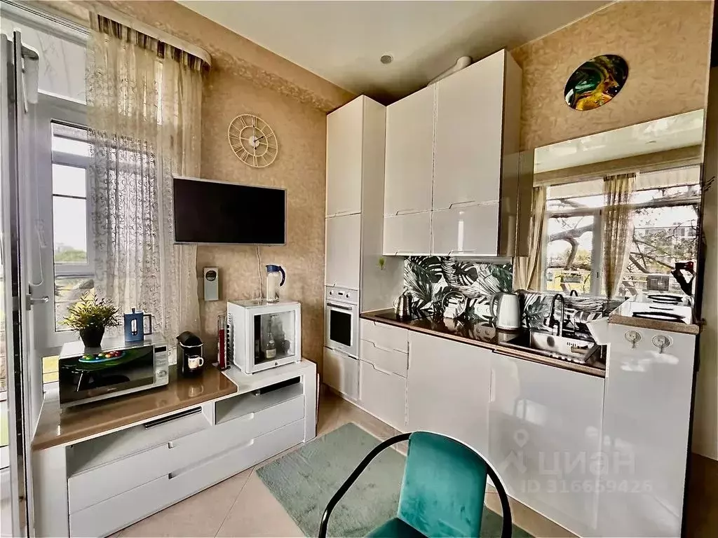 Студия Краснодарский край, Сириус пгт ул. Цветочная, 15/21 (30.0 м) - Фото 1