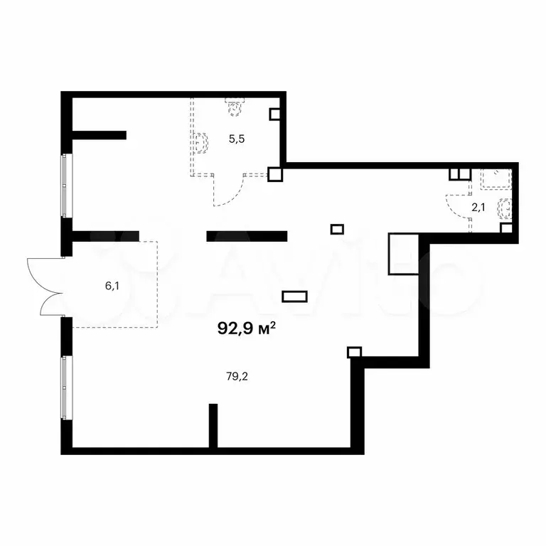 Продам помещение свободного назначения, 92.9 м - Фото 0