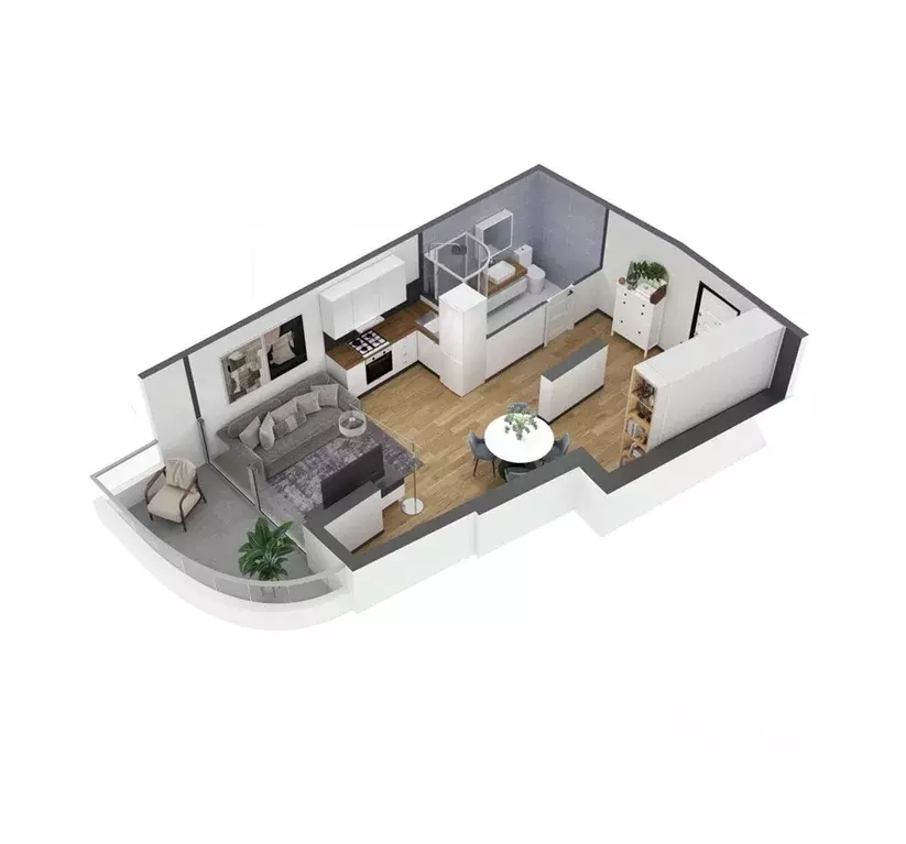 1-к кв. Крым, Ялта ул. Дражинского, 53 (42.7 м) - Фото 0