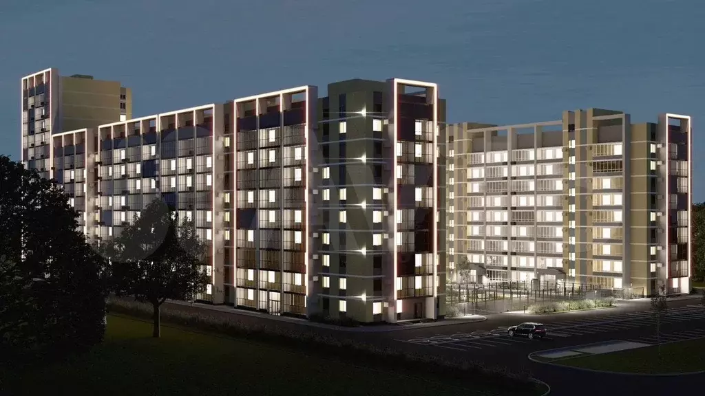 Квартира-студия, 28,9 м, 4/9 эт. - Фото 1