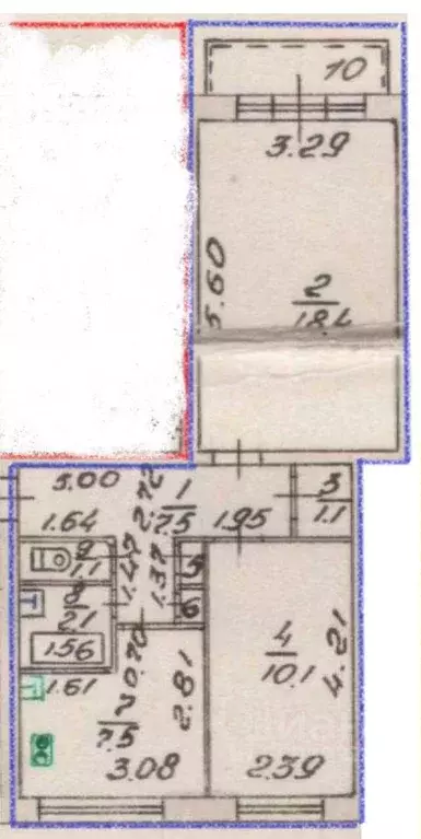 2-к кв. Челябинская область, Челябинск ул. Красного Урала, 4 (48.2 м) - Фото 2