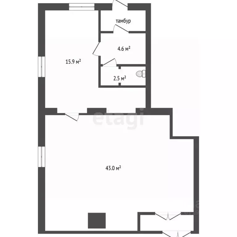 Офис в Мордовия, Саранск Загородная ул., 18 (70 м) - Фото 2