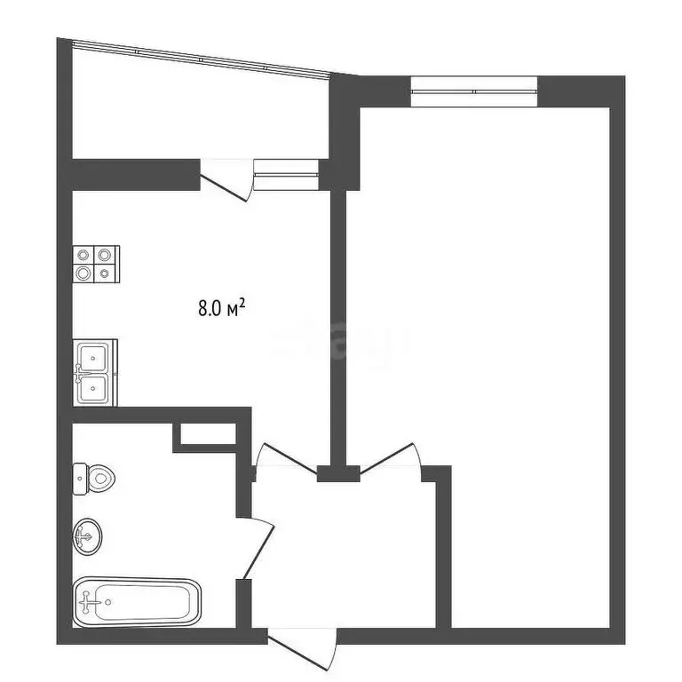 1-комнатная квартира: Анапа, улица Ленина, 153Б (34 м) - Фото 1
