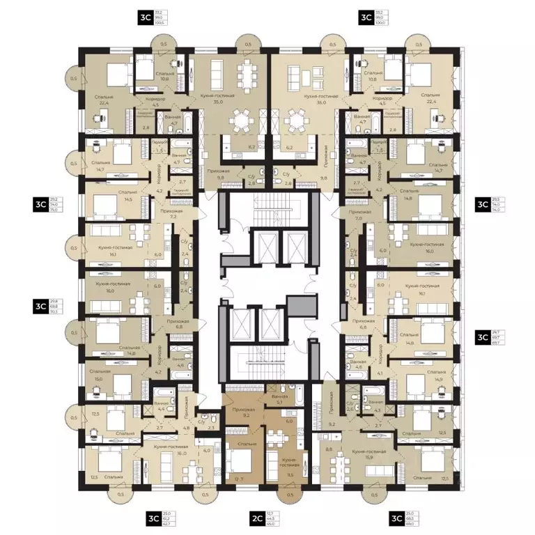2-к кв. Башкортостан, Уфа ул. Ленина, 192 (62.7 м) - Фото 1